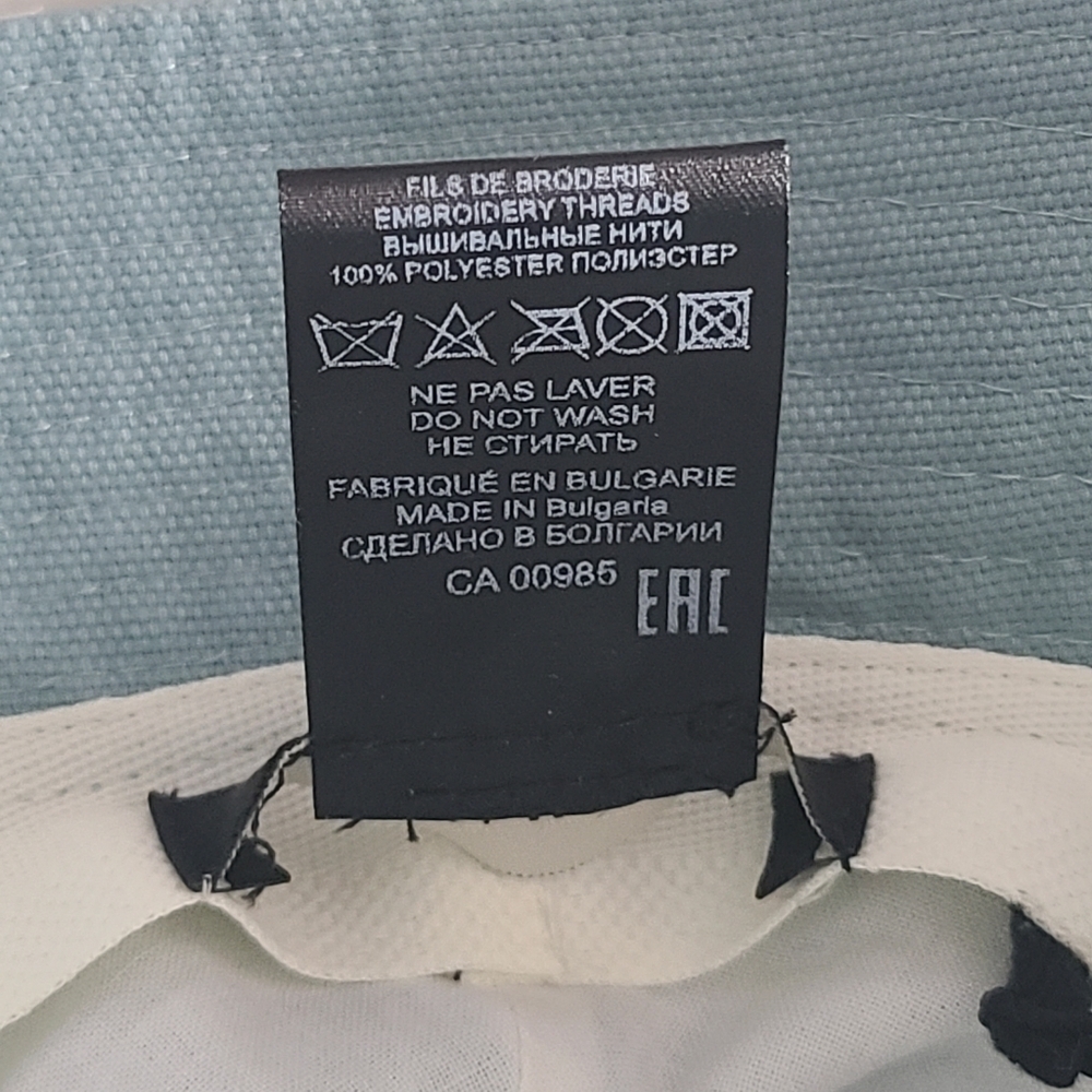 Isabel Marant Haley Embroidered Logo Bucket Hat, Size Medium, Aqua, NWT - Picture 15 of 16